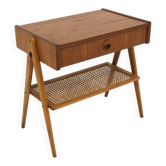 Scandinavian teak bedside table, Sweden, 1950s