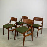 Set of 4 teak dining chairs by Vestervig Eriksen Denmark 1960