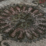 Hand-Knotted Vintage Turkish 1980s 175 cm x 302 cm Grey Rug