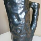 Glazed ceramic pitcher, design from the 50s/60s, signed "La Poterie Perigordine"