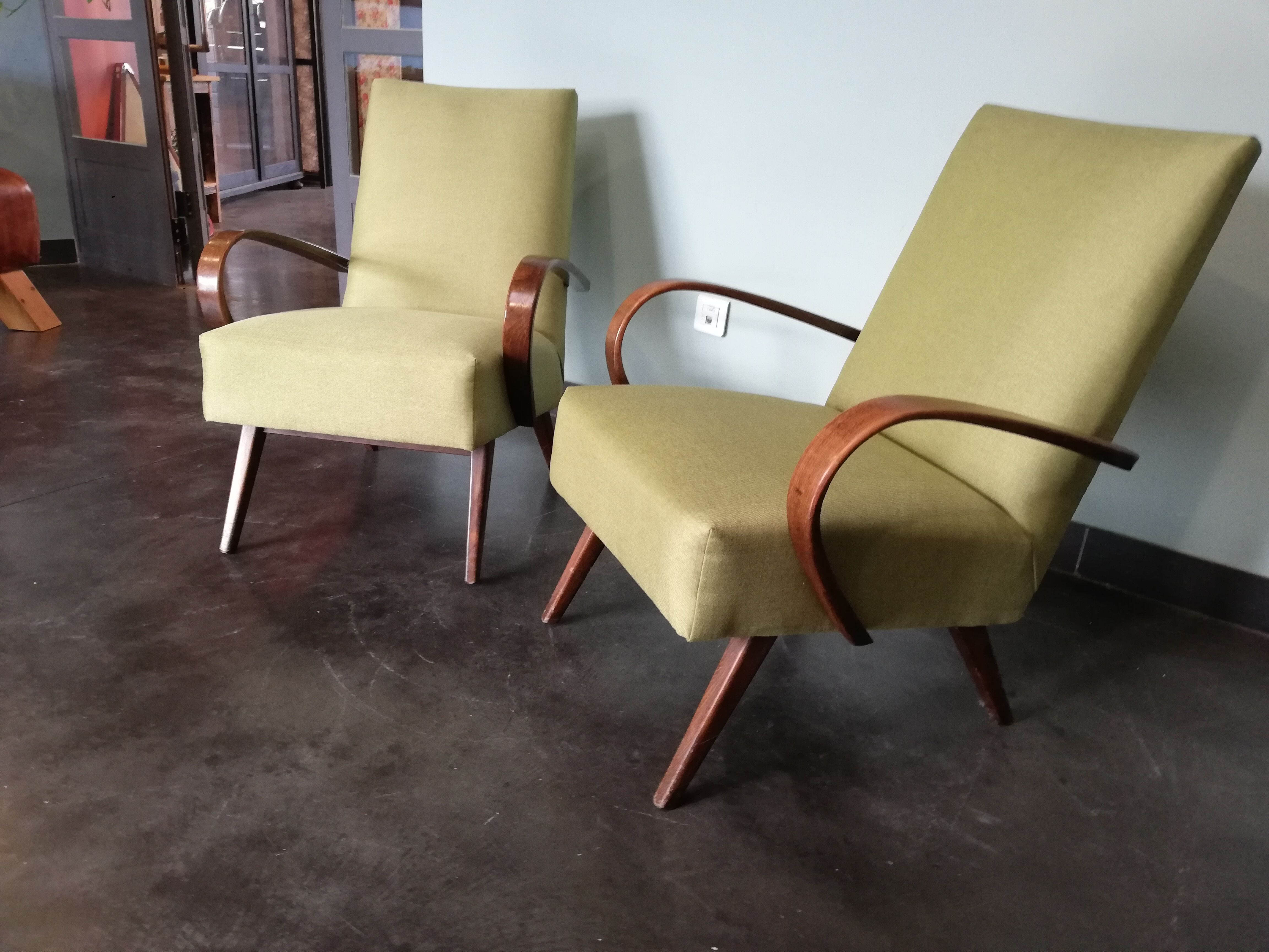 Pair of armchairs, Czechoslovakia 50