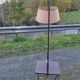Floor lamp of the 50s magazine holder and tablet reader lamp formica