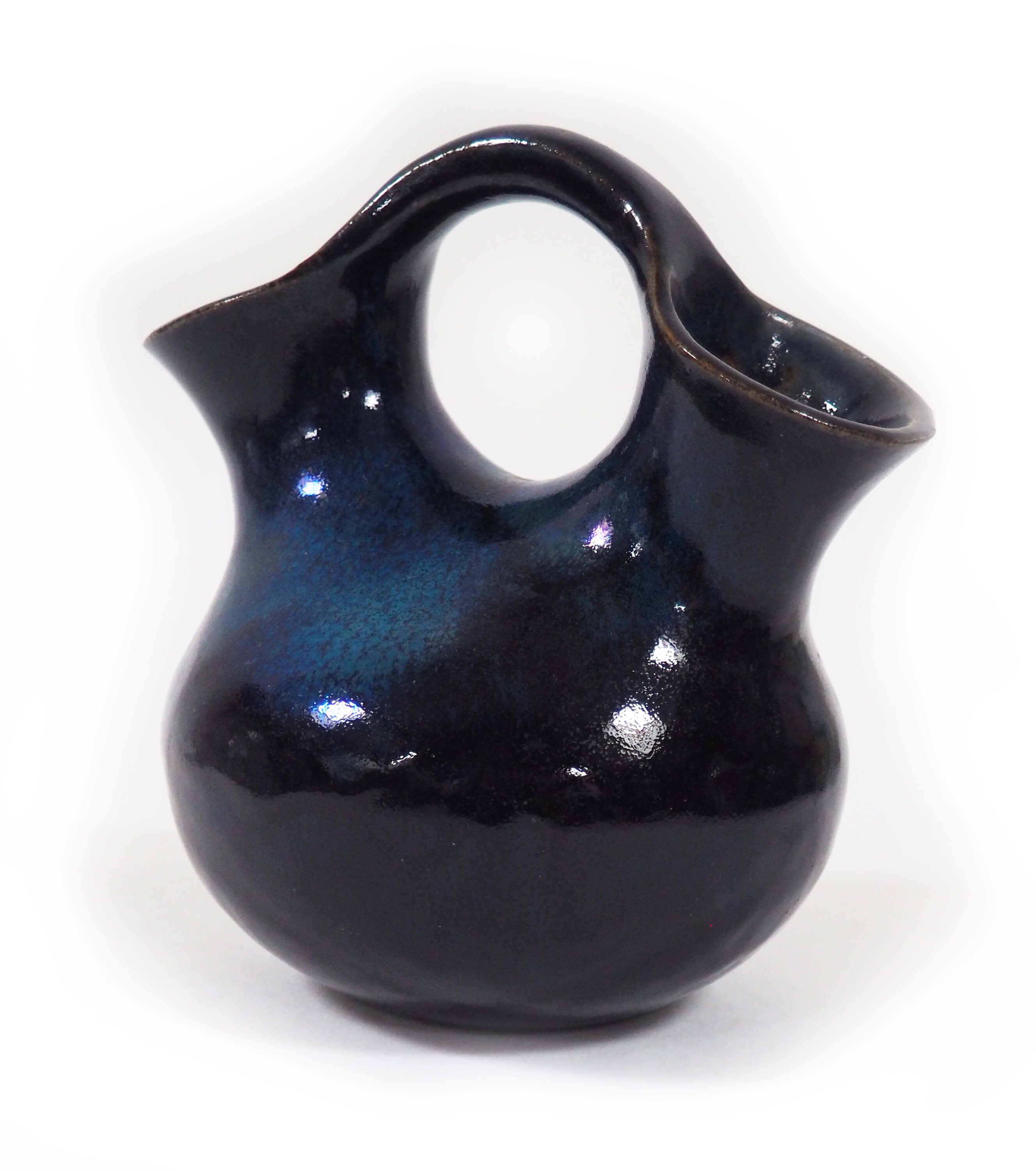 Blue double vase