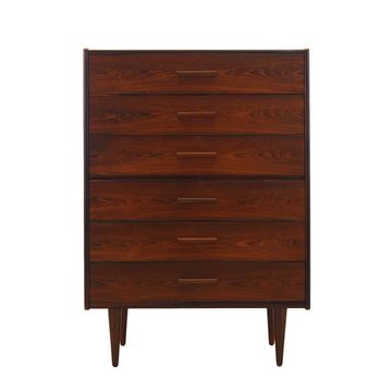 Rosewood chest of drawers, Danish design, 1970s, made in Denmark