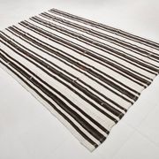 Tapis Kilim vintage rayé contemporain, 206 x 304 cm