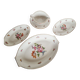 4 German Porcelain Serving Dishes from Bavaria Flores