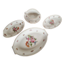 4 German Porcelain Serving Dishes from Bavaria Flores