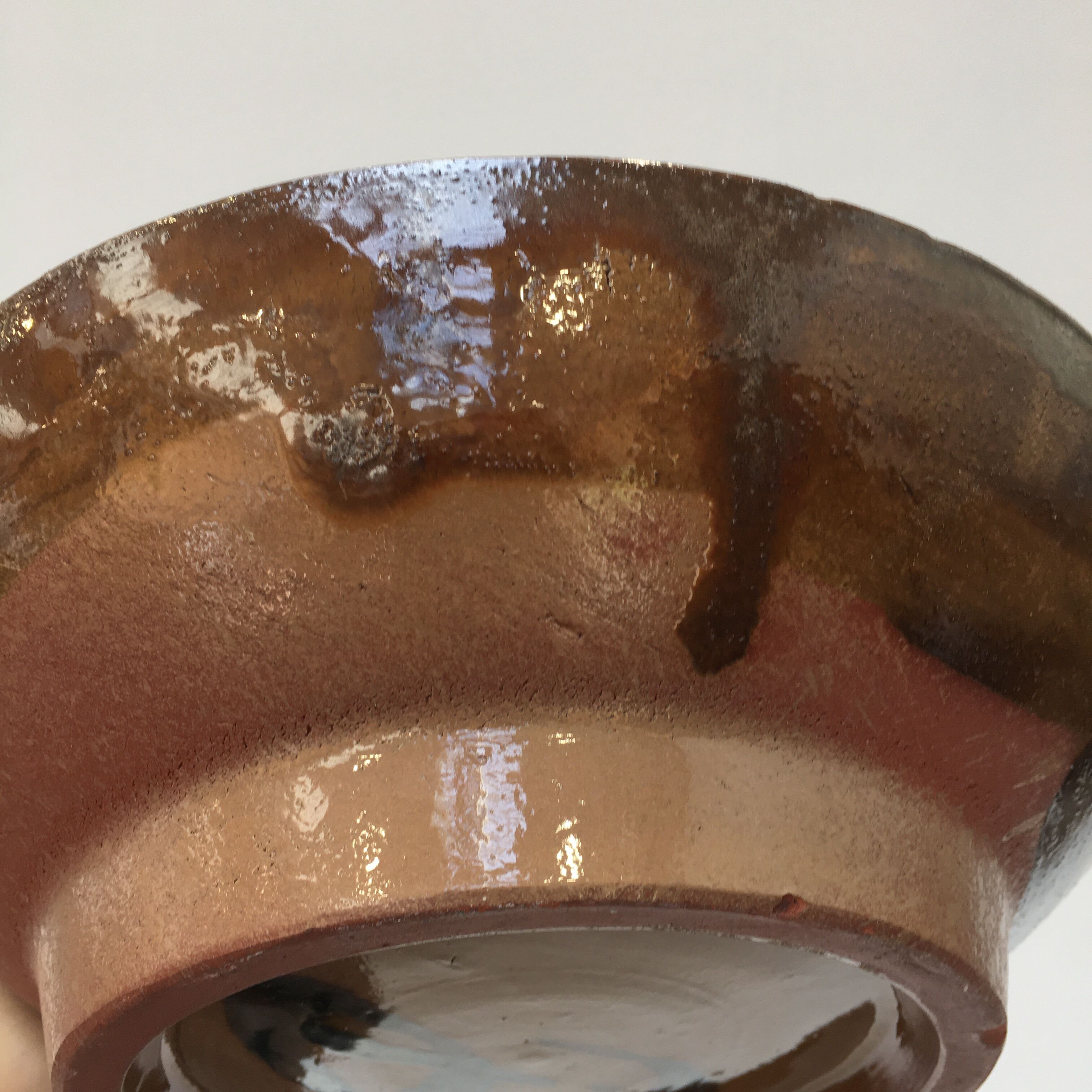 Sandstone dish signed