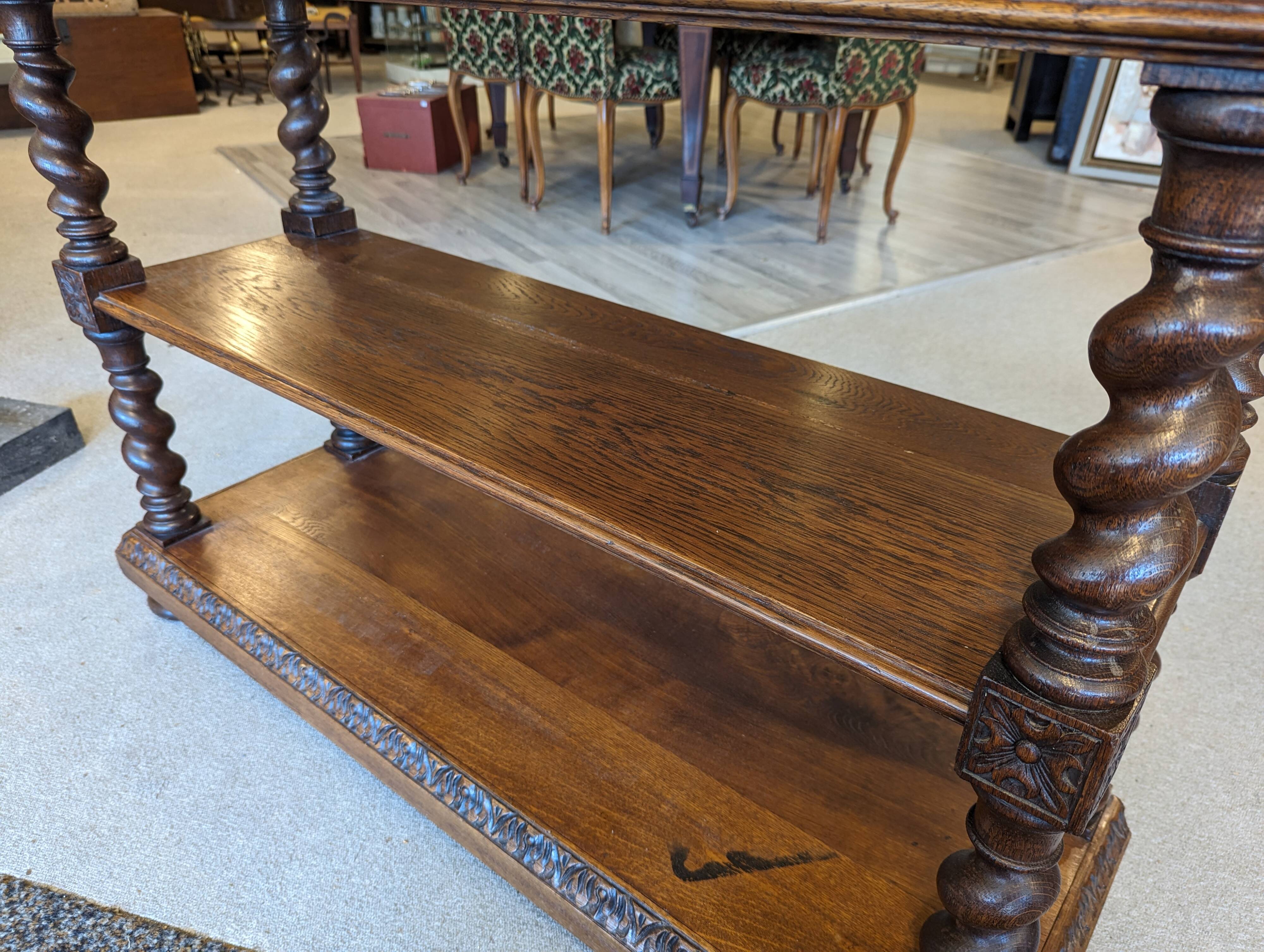 Console desserte en chêne