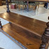 Oak serving console