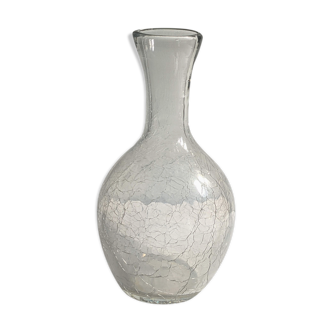 Cracked glass carafe