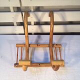 Patère in rattan and bamboo two handles 60/70