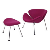 Orange Slice Chair with Ottoman by Pierre Paulin for Artifort, 1980s
