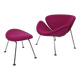Orange Slice Chair with Ottoman by Pierre Paulin for Artifort, 1980s