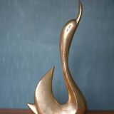 Large model swan, brass swan, swan statue, made in India, interior decoration