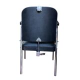 Afoc Vintage 60s/70s Hairdressing Chair - Chrome and Black Faux Leather