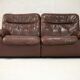 Sofa De Sede. Leather "chocolate" Switzerland, circa 1970