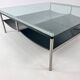 Table Basse Postmoderne en Verre et Acier par Metaform, 1990s