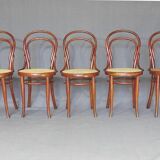 Set of 5 Thonet chairs N°14 1/2 circa 1910 perfect cannages