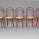 Set de 5 chaises Thonet N°14 1/2 vers 1910 cannages