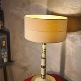 solid brass living room lamp signed 71x40 Spain in very good condition