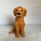 Grand chien style origami céramique