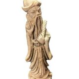 Sculpture of an Asian man