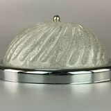 60s 70s Lamp Plafoniere Flush Mount Glass Space Age Design 60s