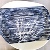 9 different enameled lava plates, 50s/60s signed gd orlat
