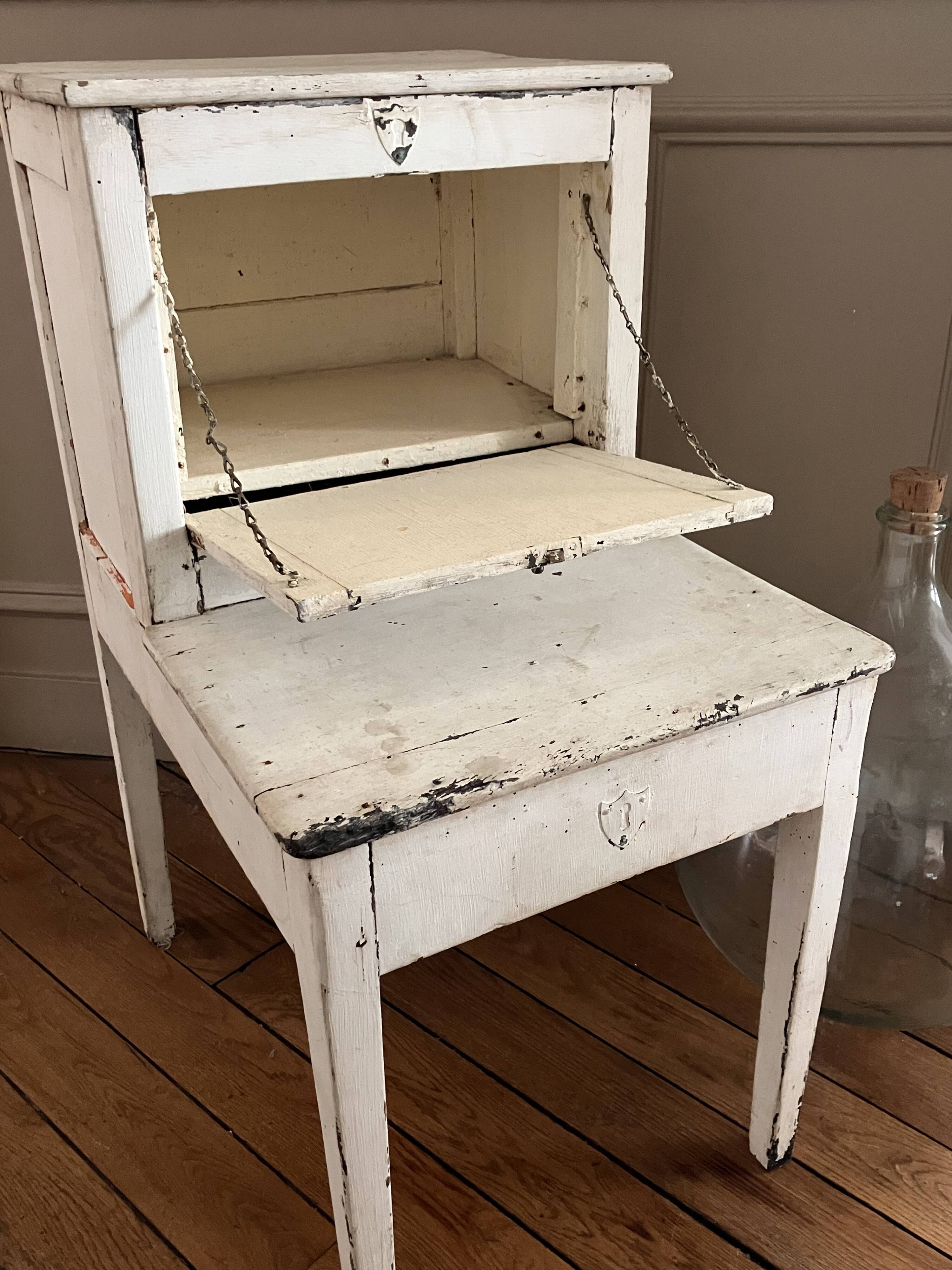Antique bedside table