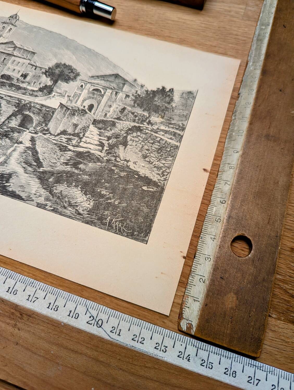 Imprimée en 1890, Notre-Dame de Laghet, Alpes-Maritimes.