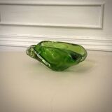 Vide poche Murano vert iridescent