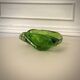 Murano iridescent green pocket tray