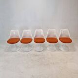 Knoll Marble Dining Table With 5 Chairs by Eero Saarinen, 1960s