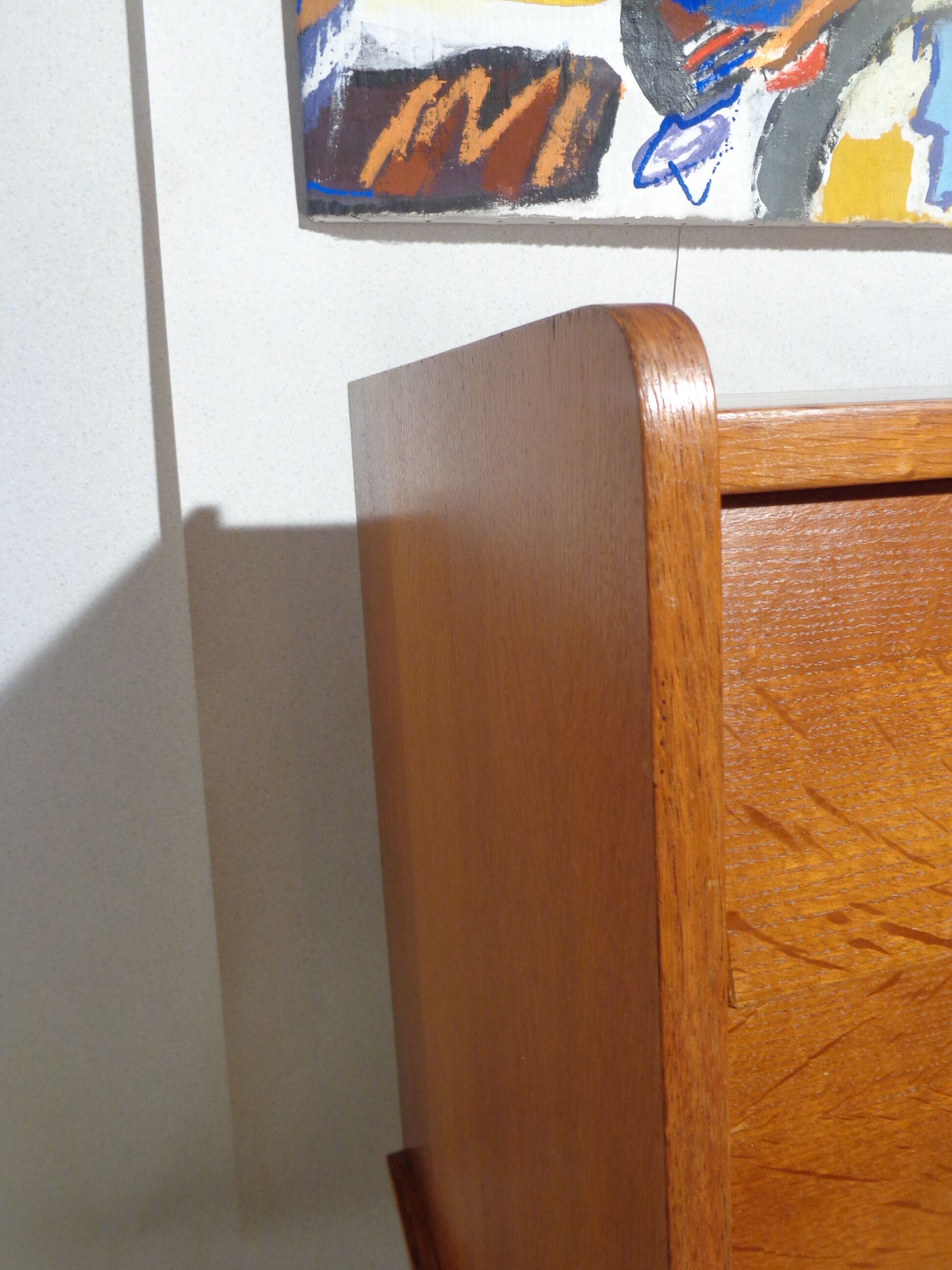 Commode vintage scandinave pieds compas année 50