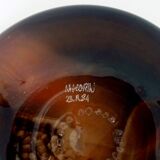 Master glassmaker cup Mr Morin Dieulefit Biot 11/28/1984