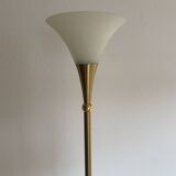 B+M Leuchten Designer-Stehlampe Messing - Brass Floor Lamp