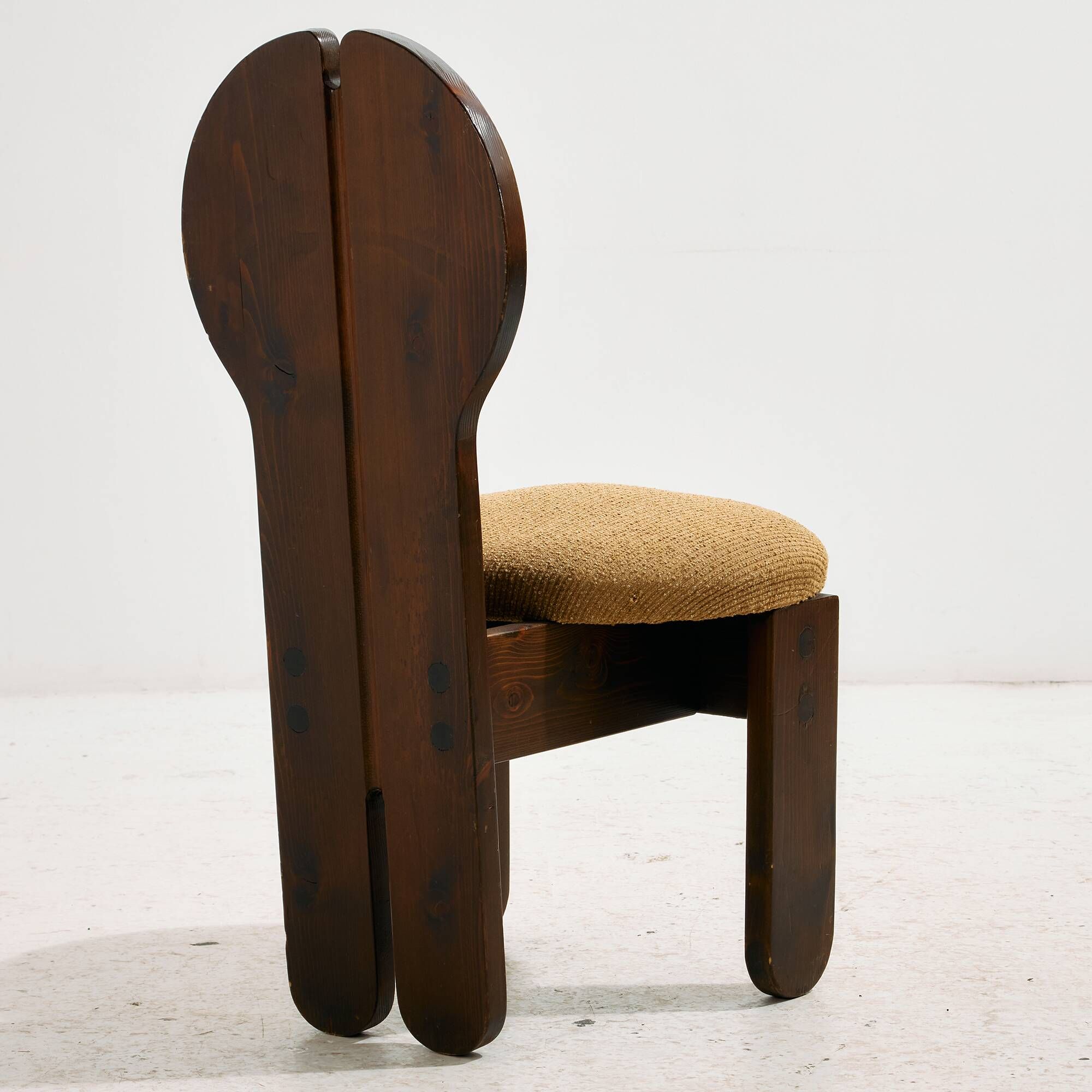Hungarian pine chair by Mária Szedleczky, Set of 6