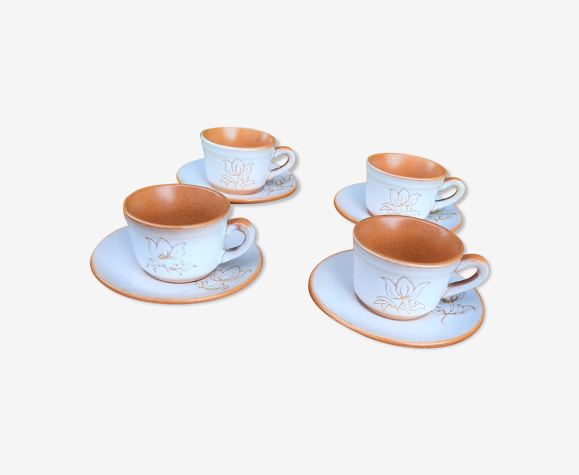 4 tasses à café en céramique