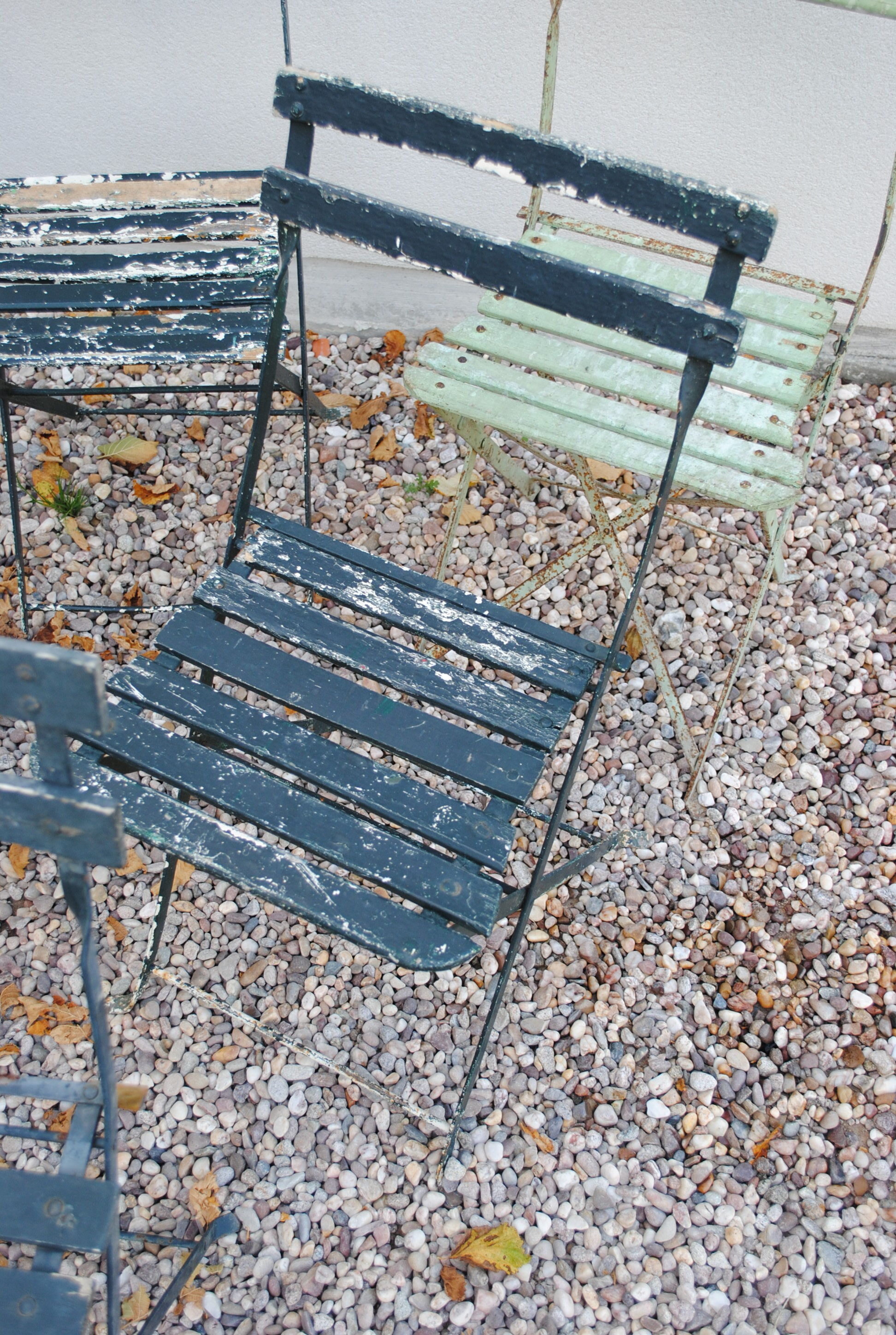 Set of folding Bistro chairs