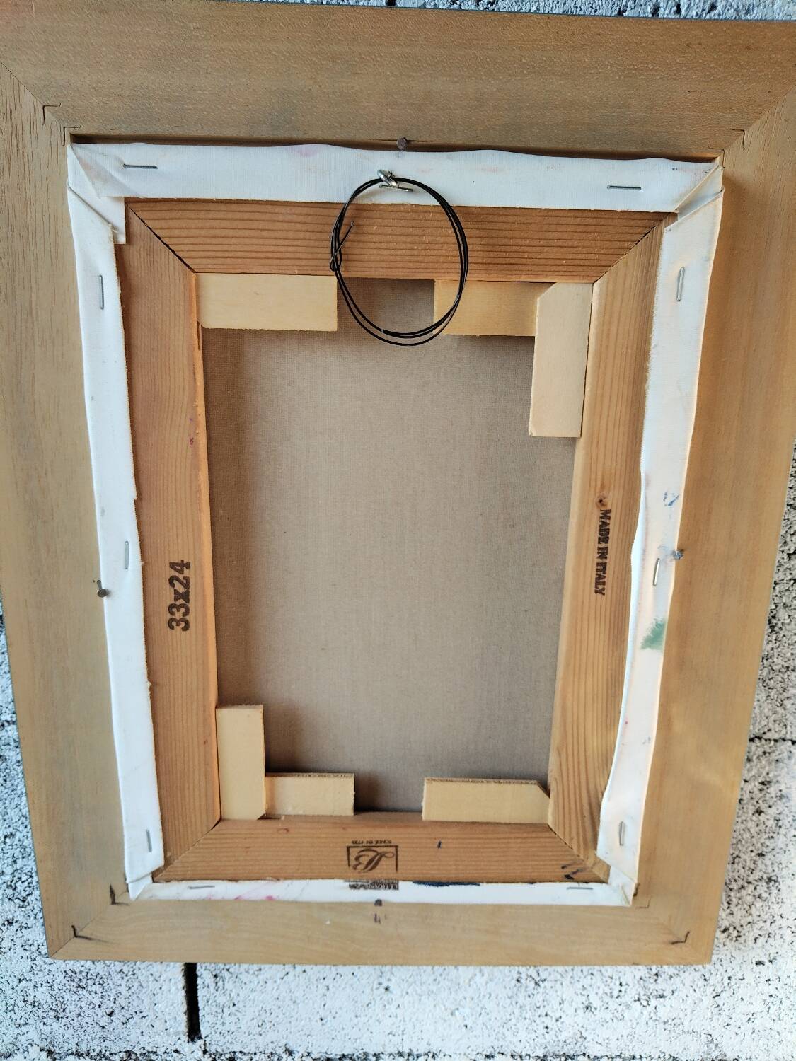 Framed floral oil on canvas – Vintage still life