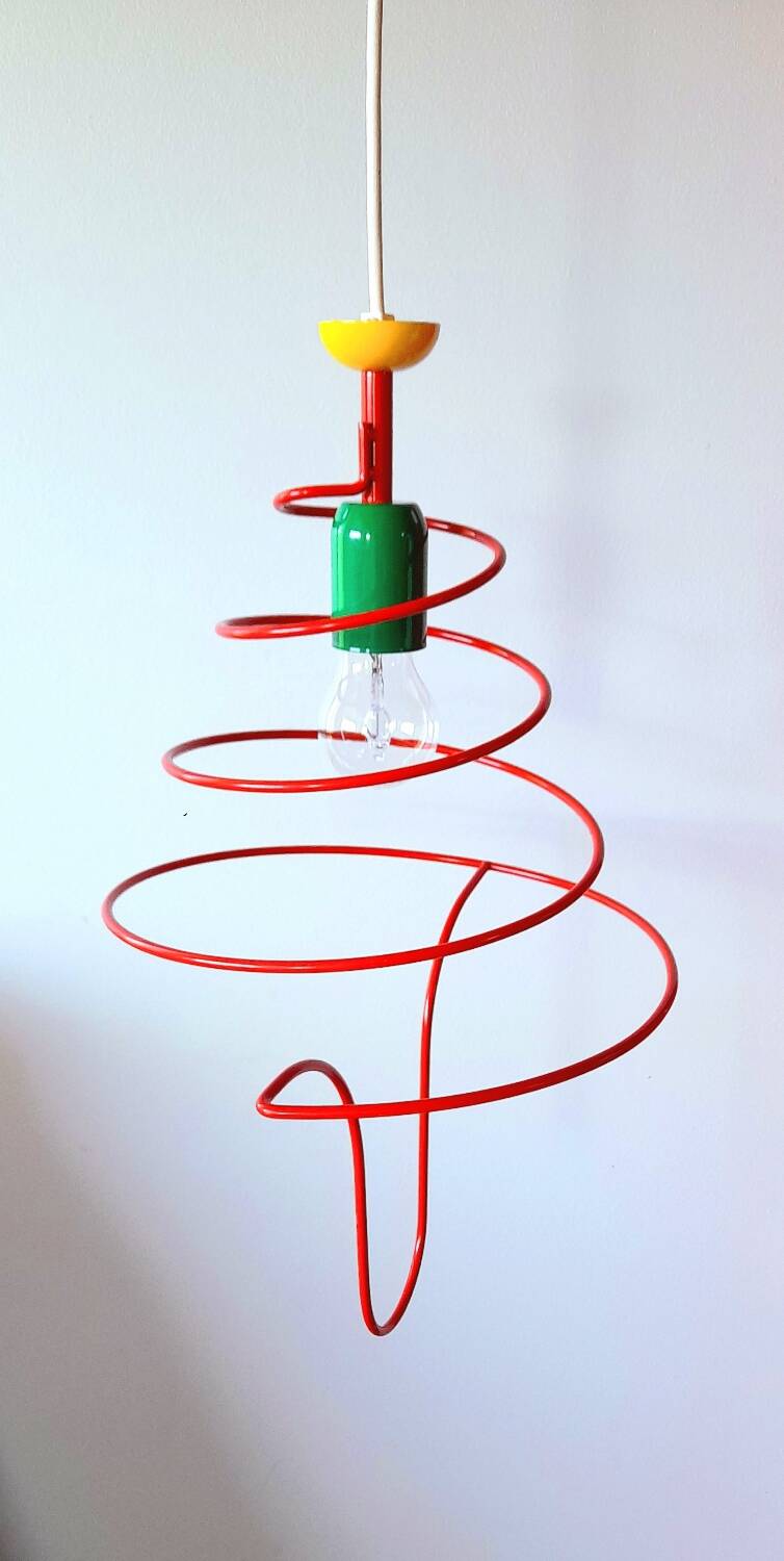 Spiral suspension, Memphis, 80s.