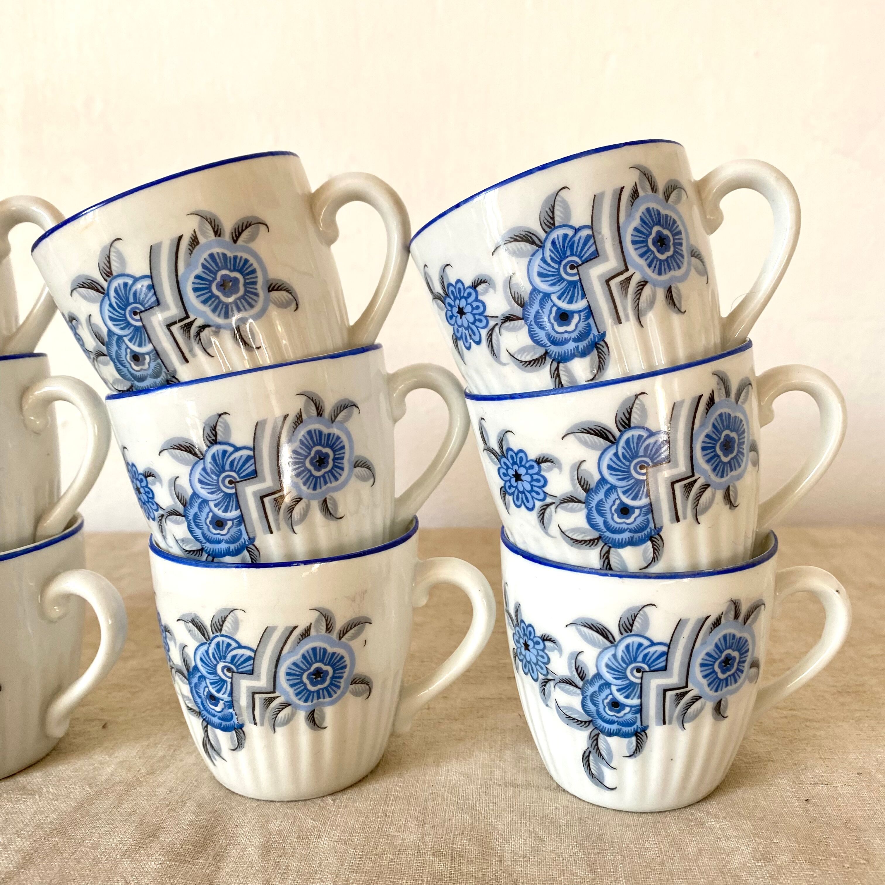 Tasses à café art déco