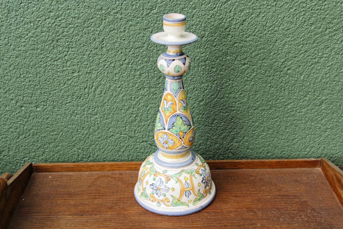 Santa ceramic candle holder (Spain)