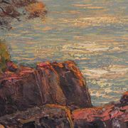 Grande peinture marine de Pierre Forest - Côte d'Azur, années 1920/1930