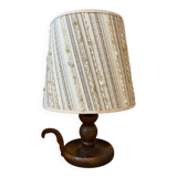 Wood and wool lamp