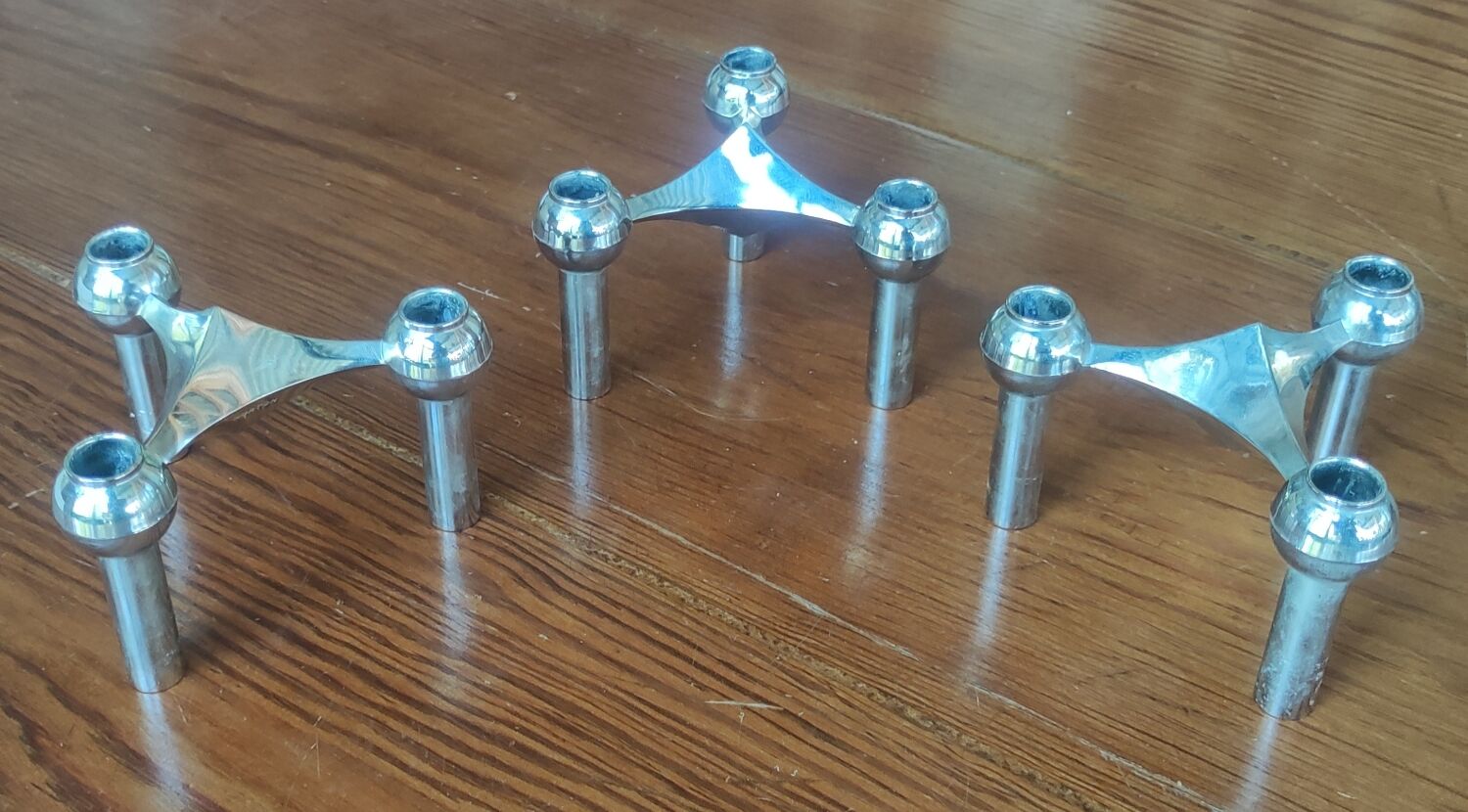 3 Nagel Design Candleholders / box and original candles