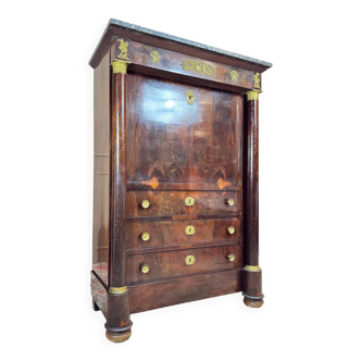 19th Century Empire Period Mahogany Feather Desk