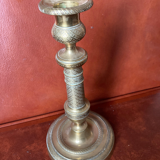 Bougeoir ancien en bronze XIXe