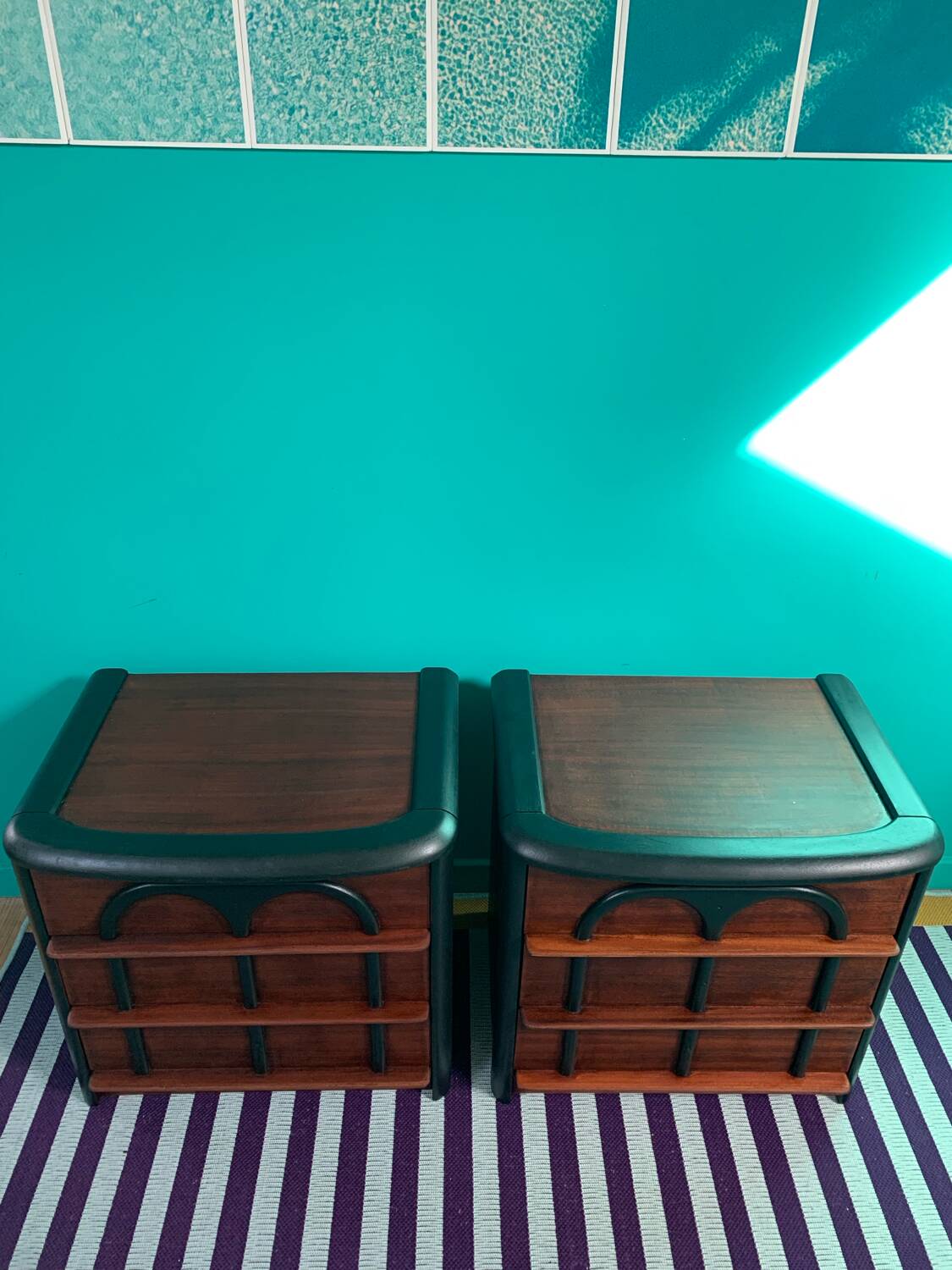 Pair of Mid-Century bedside tables